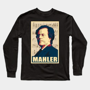 Gustav Mahler musical notes Long Sleeve T-Shirt